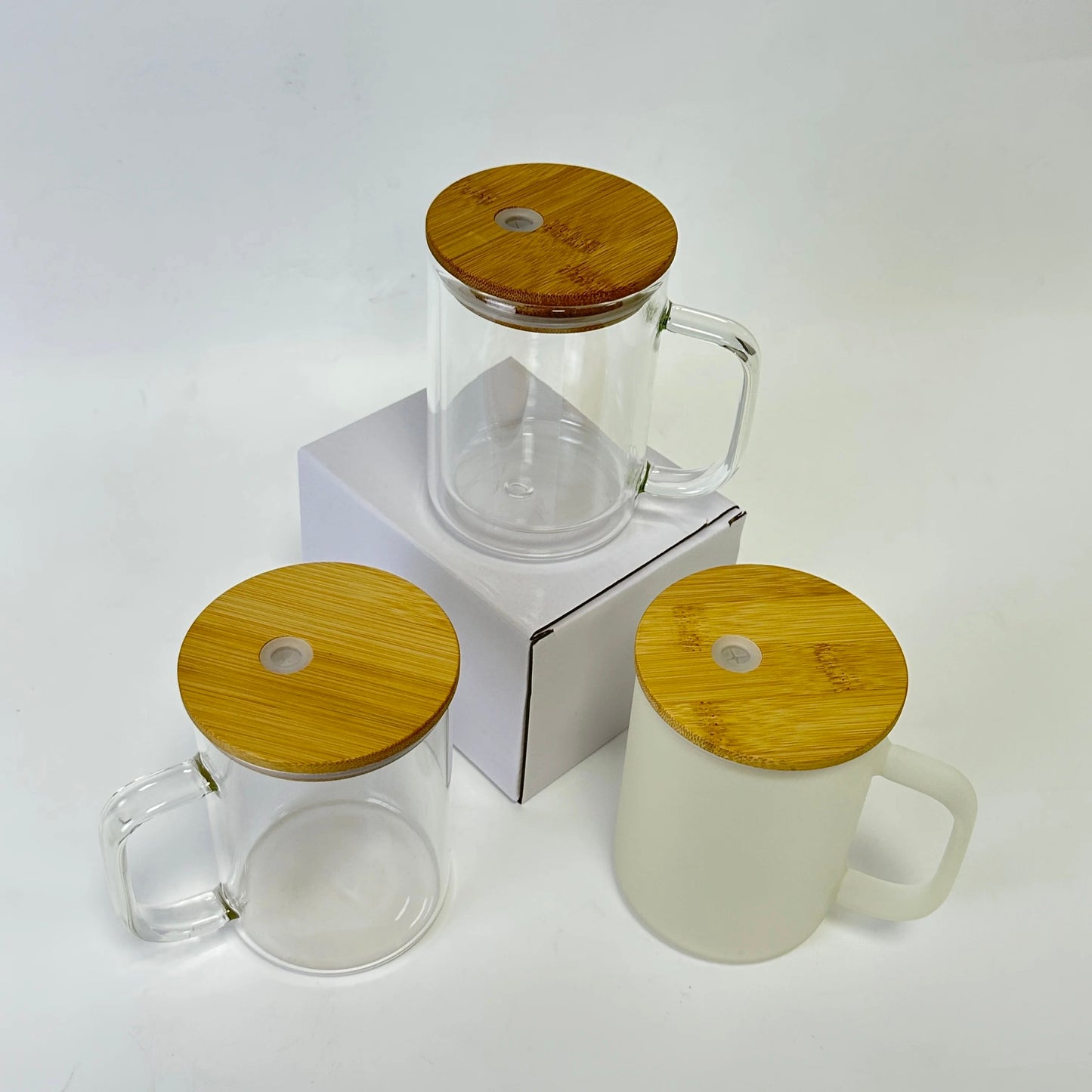 15oz Clear Glass Mug