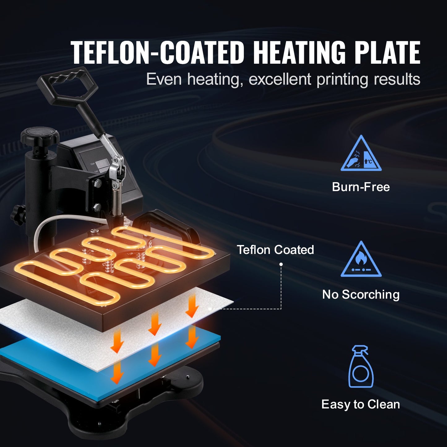 VEVOR 12x10 Inch Heat Press Dual Digital Heat Press Machine