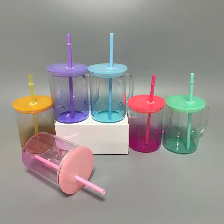 15oz Ombre Glass Mug